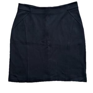 J. McLaughlin Catalina Cloth Super Soft Black Above The Knee Skirt 19"  Size 6